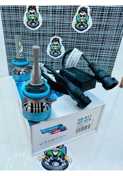 Ultimate H8-h9-h11-h16 12-24v Led Headlıght 9500 Lumens 5 Plus