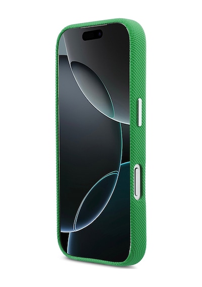 Apple iPhone 17 Pro Kılıf Lacoste Lisanslı M-safe Uyumlu Pvc Pike Desenli İkonik Timsah Logolu Kapak Yeşil