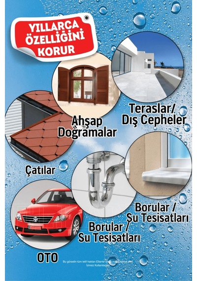 Vodaseal Leak Fix Şeffaf Kauçuk Kaplama Sprey 200 Ml Sızdırmaz Kaplama, Suya Dayanıklı,