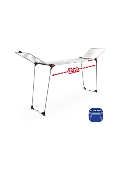Vileda Infinity Flex 2 Metre'ye Kadar Uzatılabilir, 30 Metre Kurutma Alana Sahip Çamaşır Kurutmalığı 40 x 19