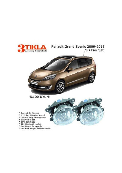Renault Grand Scenic 2009-2013 Sis Farı Seti Oem:261500097R