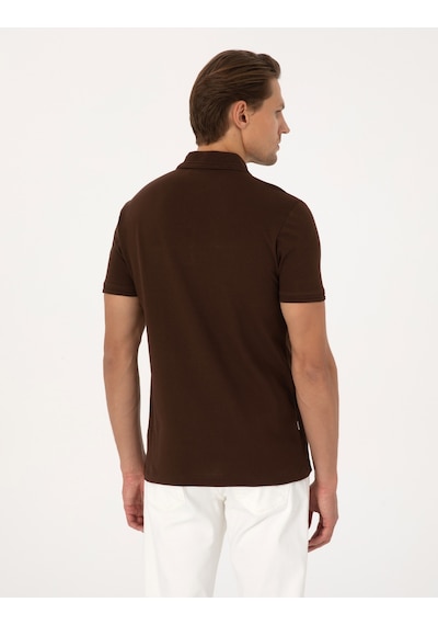 Pierre Cardin Erkek Koyu Kahverengi Tişört Basic 50325323-vr084 Koyu Kahverengi