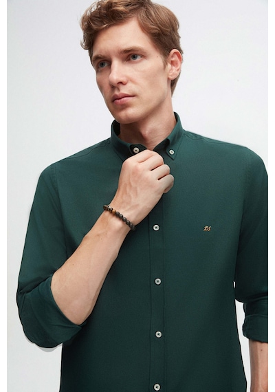D'S Damat Ds Damat Slim Fit Yeşil Oxford Düğmeli Yaka Kolay Ütülenebilir Nakış Detaylı Pamuklu Gömlek 4HC02ORT03265 Yeşil D'S Damat Ds Damat Slim Fit Yeşil Oxford Düğmeli Yaka Kolay Ütülenebilir Nakış Detaylı Pamuklu Gömlek 4HC02ORT03265 Yeşil