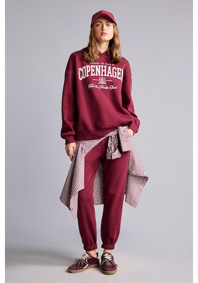 Defacto Okula Dönüş Jogger Fıt Basıc Düz Kalın Sweatshirt Kumaşı Pantolon F9622ax26wnbr115 Bordo-br115