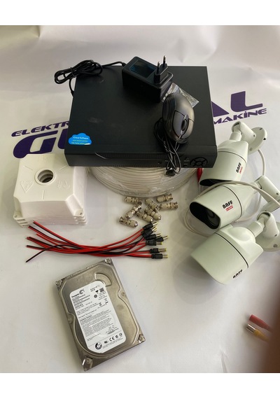 Baff 3'lü Güvenlik Kamerası Seti 2 Mp Metal Kasa Ahd - Cepten İzleme Xmeye Kayıt Cihazı + 500 Gb Hdd + 5a Adaptör + 100 Metre Kablo Full Set Baff 3'lü Güvenlik Kamerası Seti 2 Mp Metal Kasa Ahd - Cepten İzleme Xmeye Kayıt Cihazı + 500 Gb Hdd + 5a Adaptör + 100 Metre Kablo Full Set