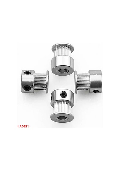 GT2 16 Diş Alüminyum Kasnak 5mm Delik Çapı 6mm Kayış Zamanlayıcı Doğrusal Hareket