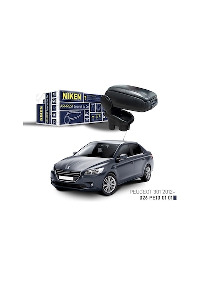 Niken Peugeot 301 Kol Dayama Kolçak Siyah 2012+ Sonrası Uyumlu