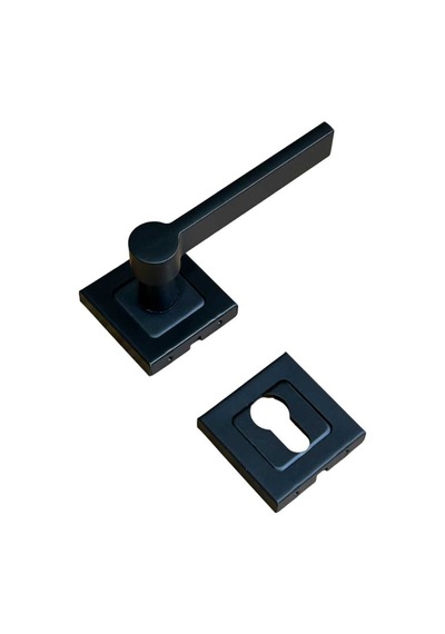 Sese Argun Yale Kare Siyah Rozetli Kapı Kolu 200-258r-03-02