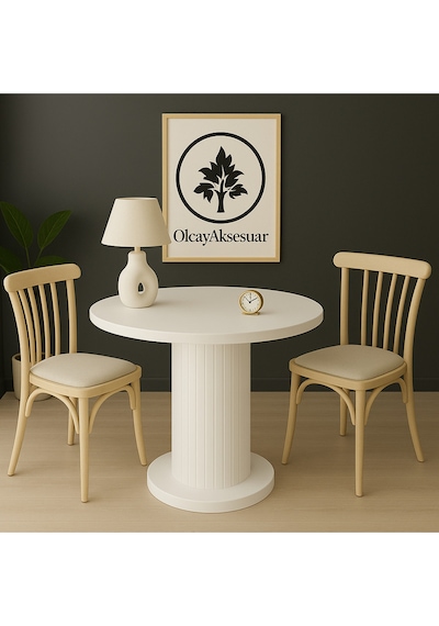 Güneş Model 90 Çaplı 75 Cm Yükseklikli 36mm Kalın Kenarlı Sandalye Yok Yuvarlak Yemek Mas Beyaz-beyaz Güneş Model 90 Çaplı 75 Cm Yükseklikli 36mm Kalın Kenarlı Sandalye Yok Yuvarlak Yemek Mas Beyaz-beyaz