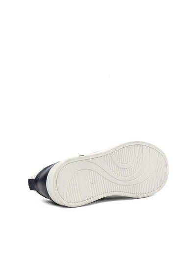 Erkek Lacivert Baskılı Kalın Tabanlı Sneaker