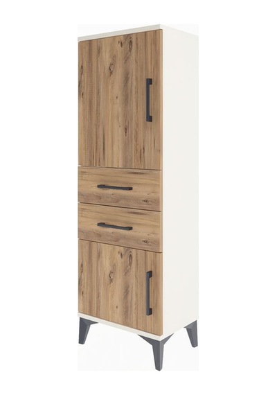 Arges Dolap 2 Raflı 2 Çekmeceli 2 Kapaklı 44x30x134 Aytaşı-çam Aytaşı