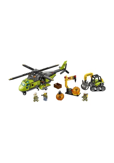 LEGO City 60123 Volcano Supply Helicopter 330 Parça