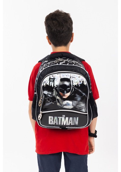 Necati Çanta Batman Figürlü Lisanslı İlkokul Sırt Çantası Siyah