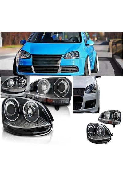 Vw Golf 5 Uyumlu Krom R32 Mercek Far
