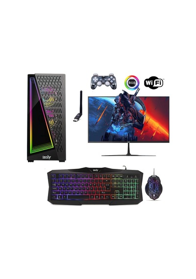 Izoly ST999476 i5-4570 16 GB 512 GB SSD RX550 4 GB 22" Free Dos Masaüstü Oyuncu Bilgisayarı