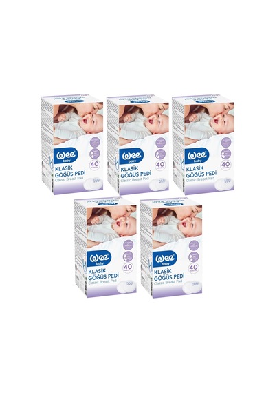 Wee Baby Klasik Göğüs Pedi (30+10 Lu) 200 Adet (5Pk*40)