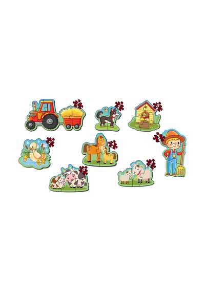 Baby Puzzle Çiftlik 4 Adet