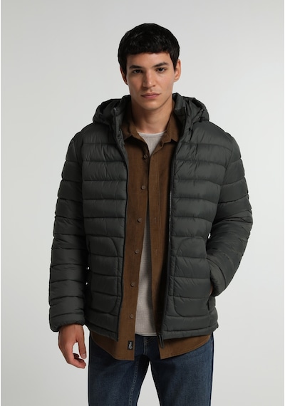Colin's Colins Slim Fit Kapüşonlu Fermuarlı Astarlı Erkek Yeşil Mont Cl1082935 Q1.v1 Lkh Açık Haki