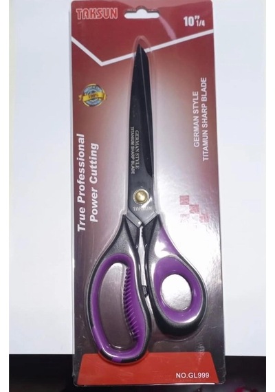 3b Trend Titanyum Terzi Makası Ortopedik Silikon Saplı 26cm Profesyonel Makas Bakır Pimli