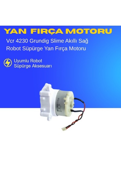 Vcr 4230 Grundig Slime Akıllı Robot Süpürge Sağ Yan Fırça Motoru Aksesuarları Yedek Parça