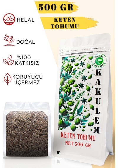 Kakulem Temiz Katkısız Keten Tohumu 500 G