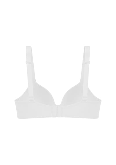 Cottonill Seamless Bra - Norea Beyaz Micro Balensiz Dolgusuz Kadın Sütyen -