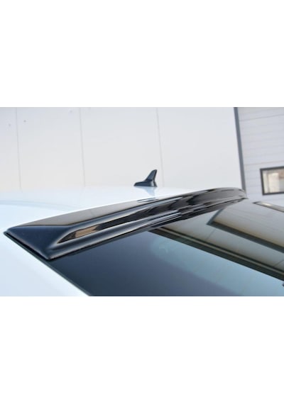 Skoda Süper B İçin Uyumlu Cam Üstü Spoiler Piano Black 2015-2019