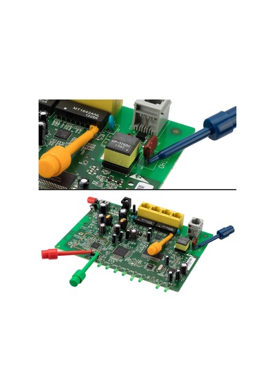 5 Adet Kanca Tip Test Ölçme Soketi Mini Lehimsiz Tutucu Yakalayıcı Klips Yaylı Konnektör Lojik Analizör Osiloskop