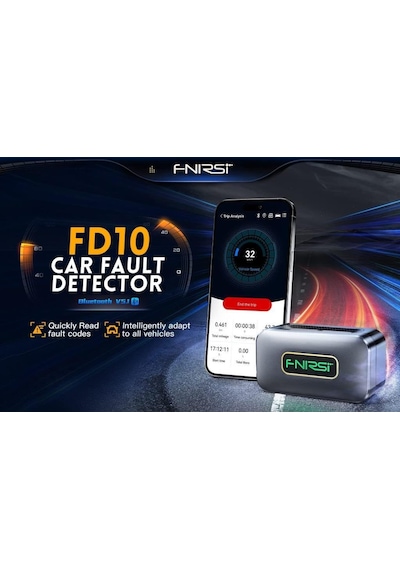Fnırsı Fd10 Araba Obd2 Tarayıcı, Kod Okuyucu, Hata Temizleyici Ios Android Bluetooth V5.1