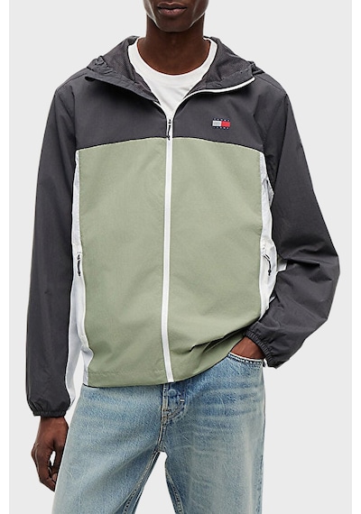 Tommy Jeans Relaxed Fit Kapüşonlu Su İtici Mont Erkek Mont Dm0dm23223 0h7 Koyu Yeşil
