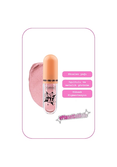 Callista One For All 02 Pink Cosmos Eyes & Lips & Cheeks Likit Göz Farı