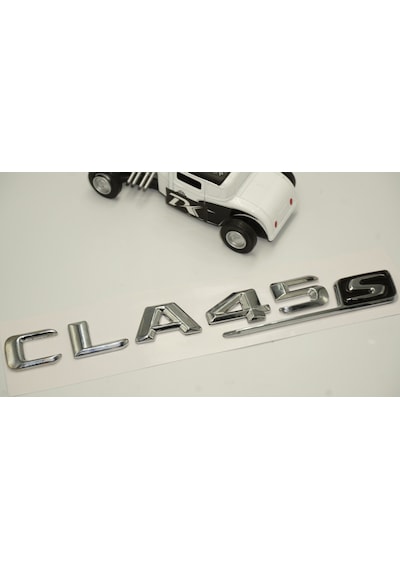 Benz CLA 45S Bagaj Krom Metal 3M 3D Yazı Logo