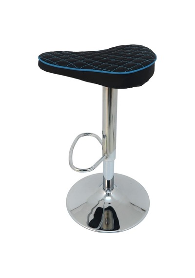 Mobilyakeyfi Boombar Bar Taburesi - Mavi Deri - 9538S0119