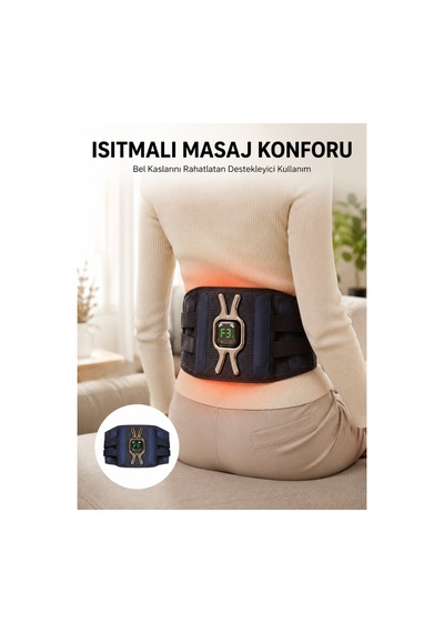 Giga Isıtmalı Bel Ve Bacak Masaj Kemeri Vücut Destekli 1240474 Diğer