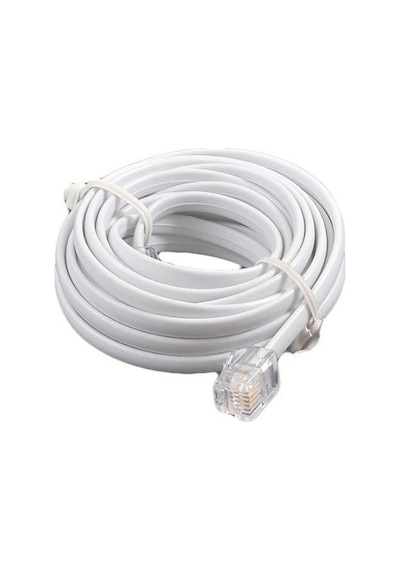 25 Metre Rj11 Telefon Kablosu Iki Ucu Erkek Telefon Kablosu