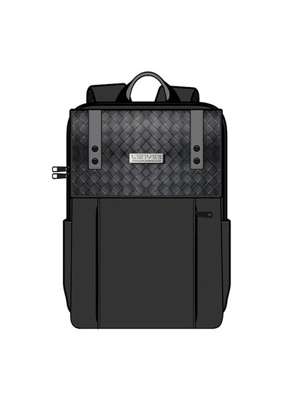 Lenyes Lb550 Voyagers Serisi 1200d Su Geçirmez Seyahat Sırt Çantası Siyah Siyah