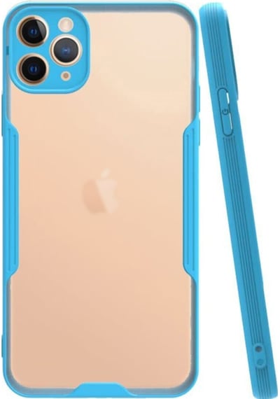 Apple Uyumlu iPhone 11 Pro Kapak Colorful Kamera Korumalı Silikon Kılıf