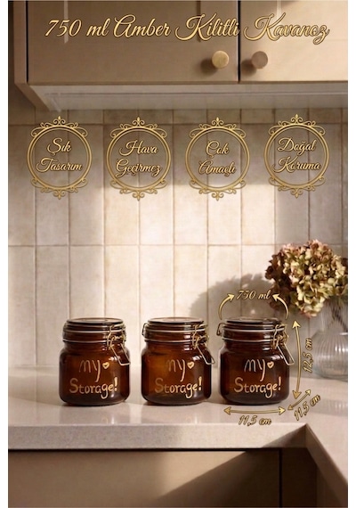 3'lü 750 Ml Amber Cam Kavanoz Kilitli Kapaklı Contalı Saklama Kavanozu Seti Paslanmaz Çelik Mandallı Kapak Kalın Cam Hava Geçirmez Erzak Kahve Baharat Kuruyemiş Saklama Kabı Kahverengi Kahverengi 3'lü 750 Ml Amber Cam Kavanoz Kilitli Kapaklı Contalı Saklama Kavanozu Seti Paslanmaz Çelik Mandallı Kapak Kalın Cam Hava Geçirmez Erzak Kahve Baharat Kuruyemiş Saklama Kabı Kahverengi Kahverengi