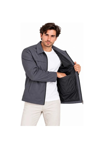 Suma Erkek Su İtici Rüzgar Keser Astarlı Tam Fermuarlı 4 Mevsim Regular Fit Mont Ceket - Füme Suma Erkek Su İtici Rüzgar Keser Astarlı Tam Fermuarlı 4 Mevsim Regular Fit Mont Ceket - Füme