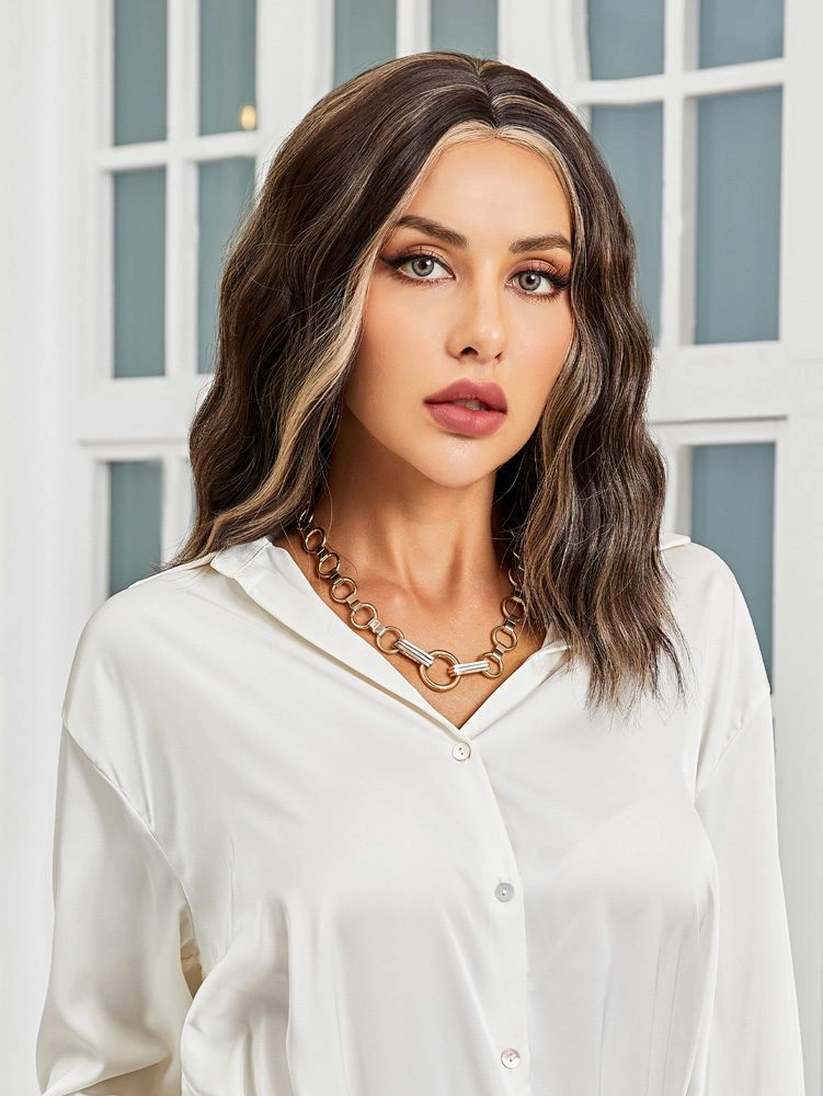 Kahverengi / Balköpüğü Röfleli Küt Tül Peruk - Zmff-463059 Renkli