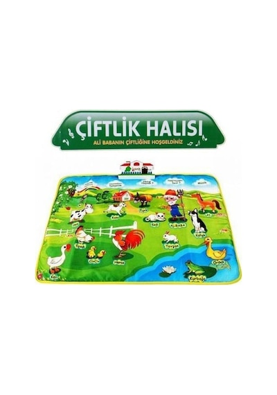 Türkçe Konuşan Eğitici Çiftlik Oyun Halısı 60 CM