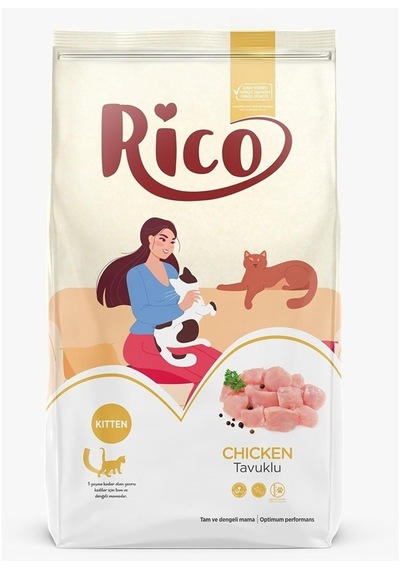 Rico Tavuklu Yavru Kedi Maması 2 KG