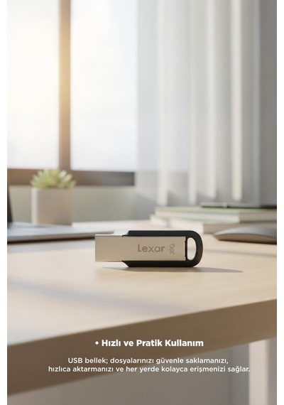 Lexar Metal Usb 3.2 Gen1 150 MB/s 32 GB M400 Flash Bellek