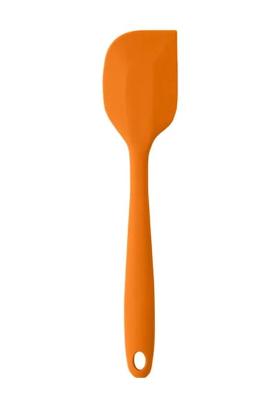 Pink Rose Bybirgül 27 Cm Büyük Boy Yanmaz Yapışmaz Silikon Spatula Seti 3 Parça Turuncu