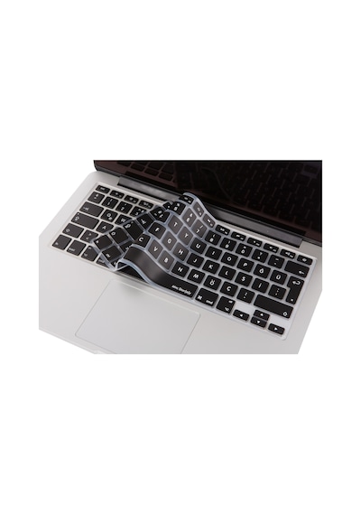 Apple Uyumlu MacBook Air Pro Klavye Koruyucu Türkçe Q Silikon Ultra İnce Eski Usb Hdmı Model Siyah