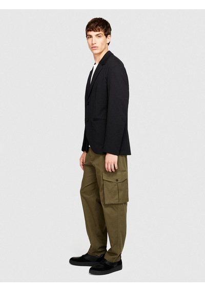 Sisley Rahat Kalıp Astarsız Ceket Erkek Siyah Mont - 323a285ssw015