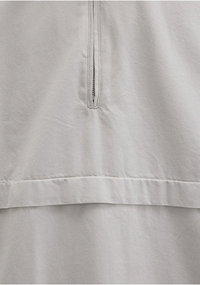 Mavi - Yarı Fermuarlı Kanguru Cepli Gri Sweatshirt 0211684-70074 Gri