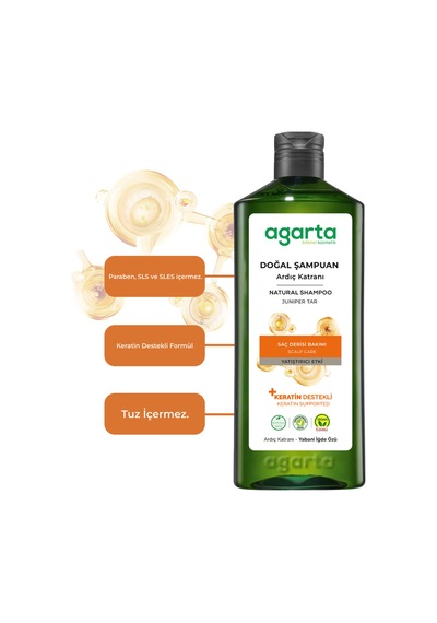 Agarta Ardıç Katranı Ve Keratin Şampuanı 400 ML