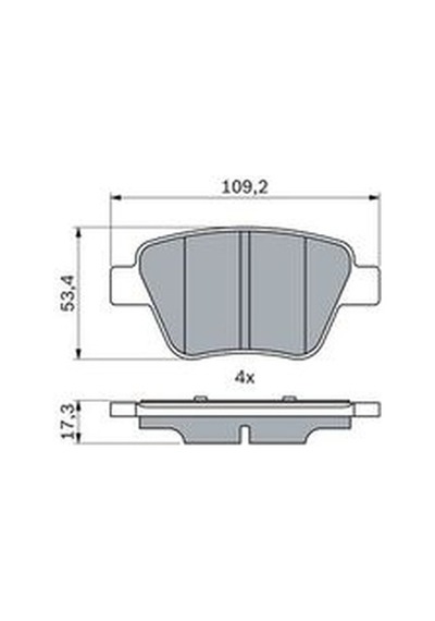 Audi A3 1.6 2003-2013 Bosch  Arka Balata Wva24563