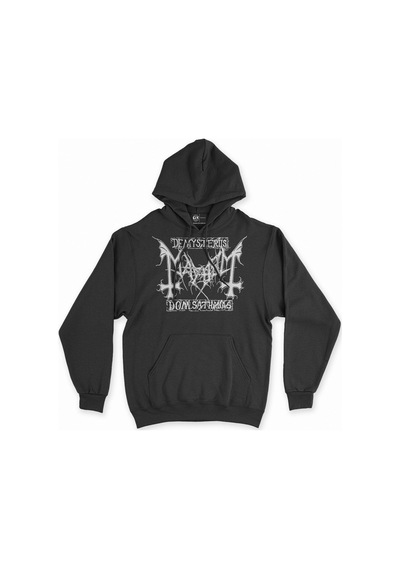 Cix Mayhem Tasarımlı Kapşonlu Sweatshirt Hoodie SIYAH